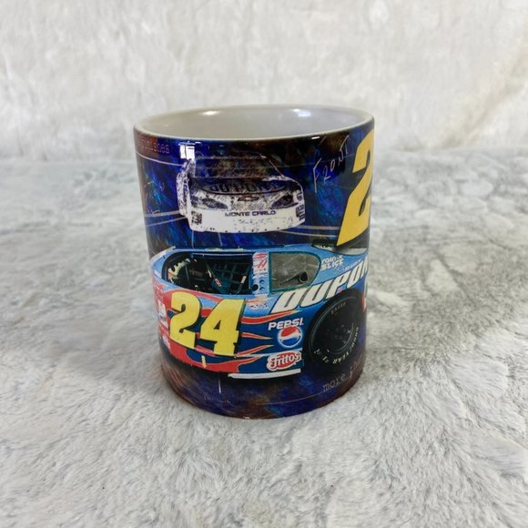 Vintage Jeff Gordon #24 Dupont White Mug - Picture 3 of 8